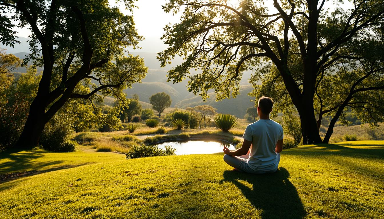 meditación natural en ambientes exteriores